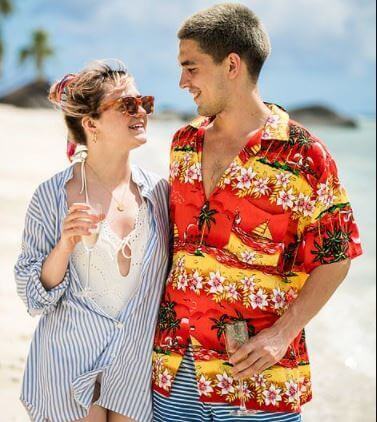 Beth Williams's sister Maisie Williams with her boyfriend Reuben Selby
